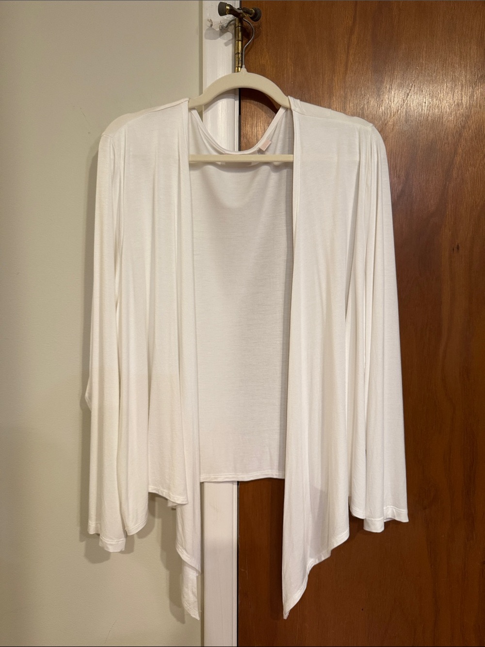 Belle by Kim Gravel White Lightweight Cardigan